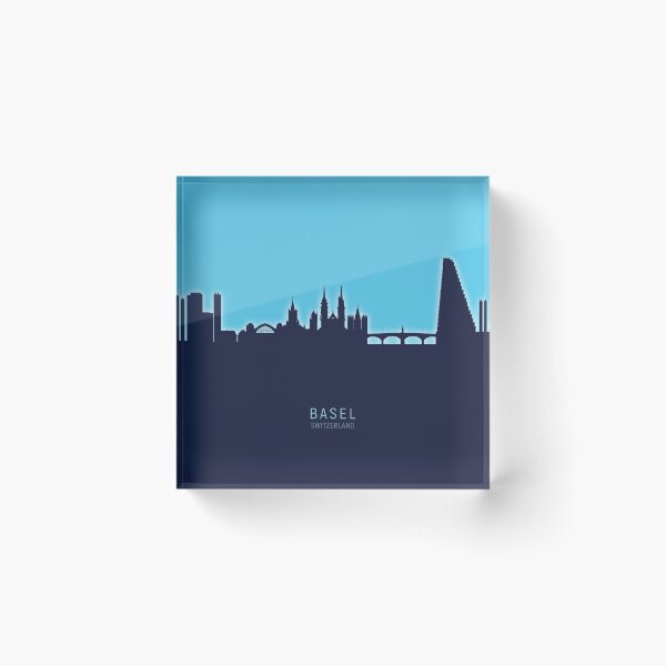 Item preview, Basel Switzerland Skyline designed and sold by ArtPrints.