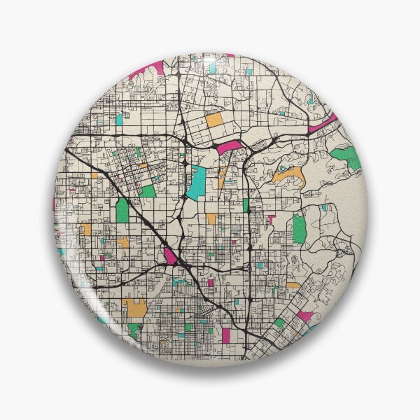 Item preview, Mapa de calles de Anaheim, California designed and sold by A Deniz Akerman.