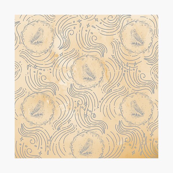 Item preview, irregular owl damask orange designed and sold by Klyonsm2.