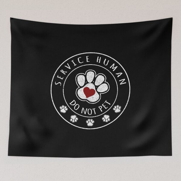 Item preview, Service Human Do Not Pet - Dog Walker, Caregiver Design designed and sold by KoolMoDee.