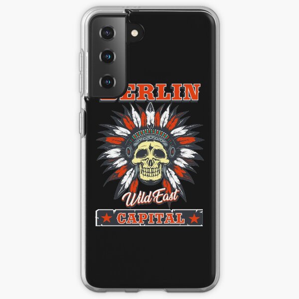 Berlin das Wild East Design mit dem Totenkopf Indianer Samsung Galaxy Flexible Hülle