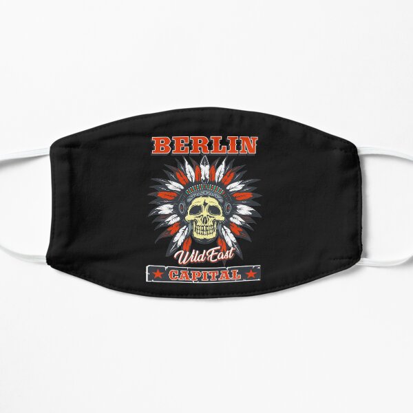 Berlin das Wild East Design mit dem Totenkopf Indianer Flache Maske