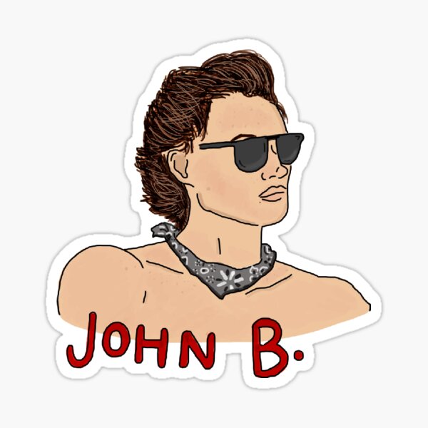 "Outer Banks John B" Sticker for Sale by megancouetney Redbubble