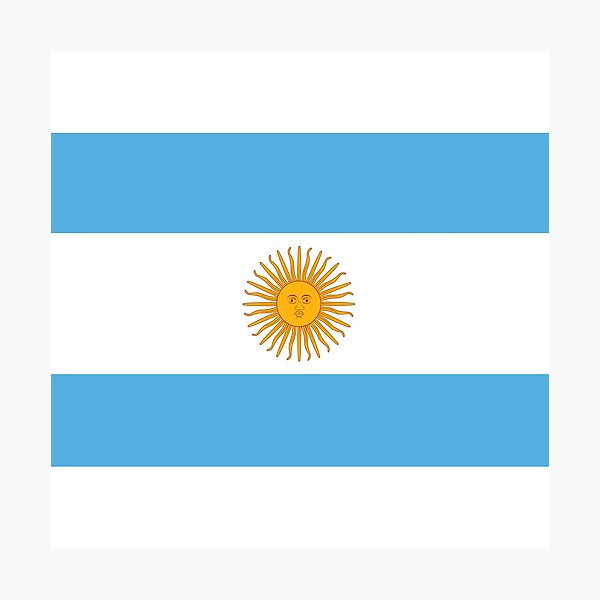 Item preview, Argentina Flag designed and sold by 3folds.