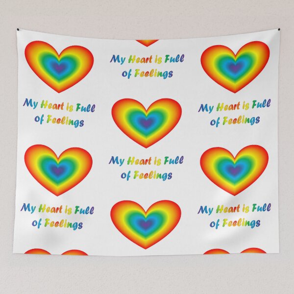 Item preview, Heart shining with rainbow and full of feelings and love designed and sold by helenkaiy.