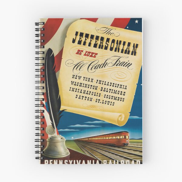Item preview, The Jeffersonian vintage travel poster designed and sold by stickart-marek.