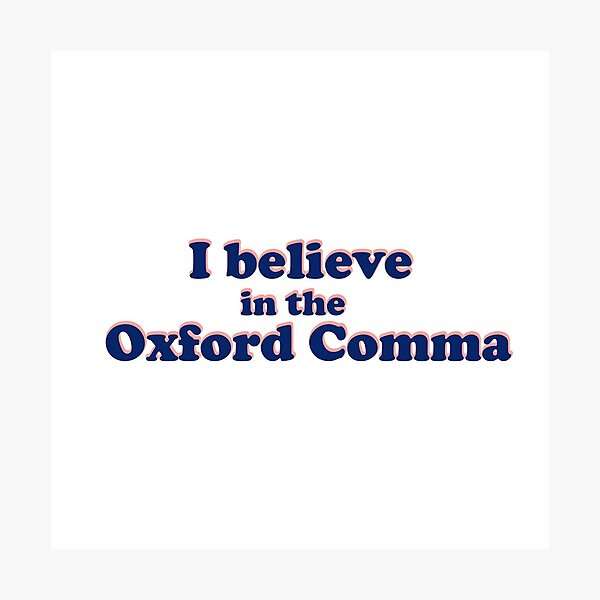 Item preview, Creo en la coma de Oxford designed and sold by singingcow.