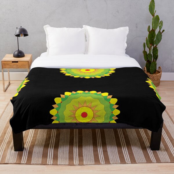Artikelvorschau, geometrische Mandala Kunst Sunflower Classic wiederholtes Muster entworfen und verkauft von vector-pro.