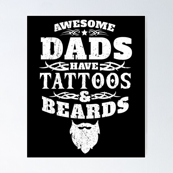 Item preview, Mustache Lovers Dads Have Tattoos And Beards Gift designed and sold by 2blackcherries.