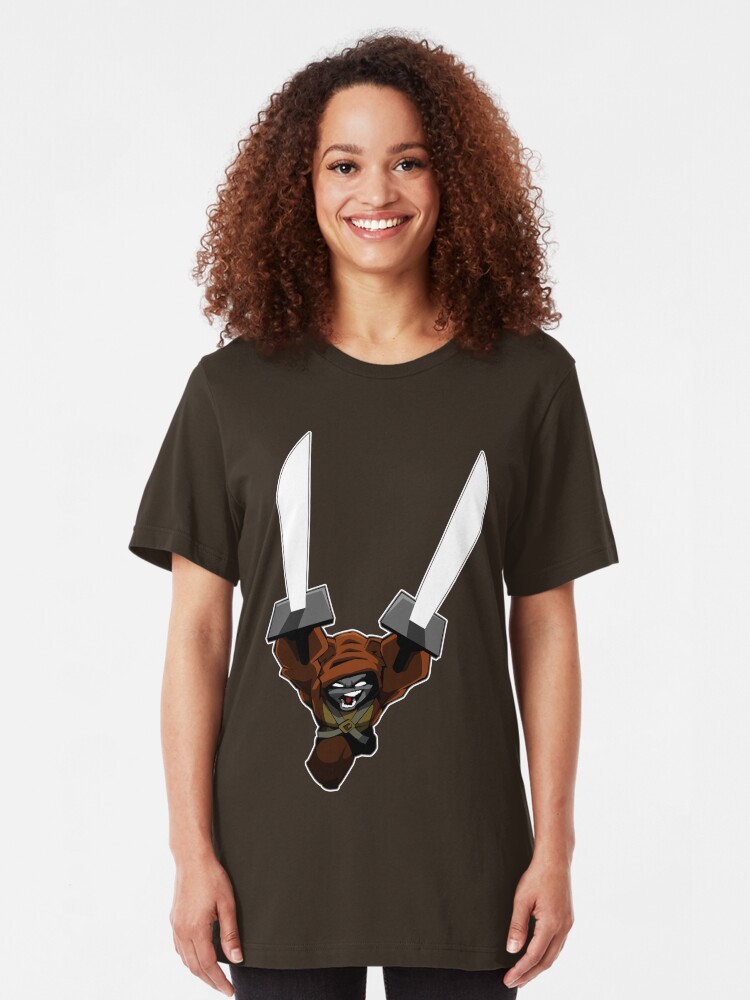 Alternate view of Brunzie sword Slim Fit T-Shirt