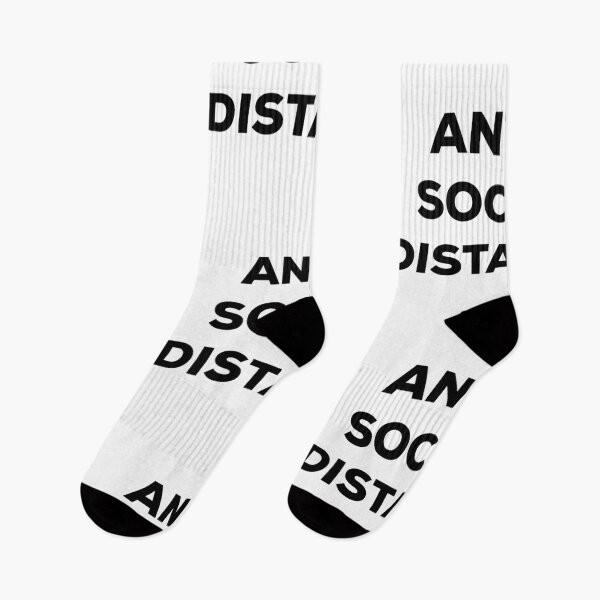 Item preview, Antisocial Distance (black text) designed and sold by AMangoTees.