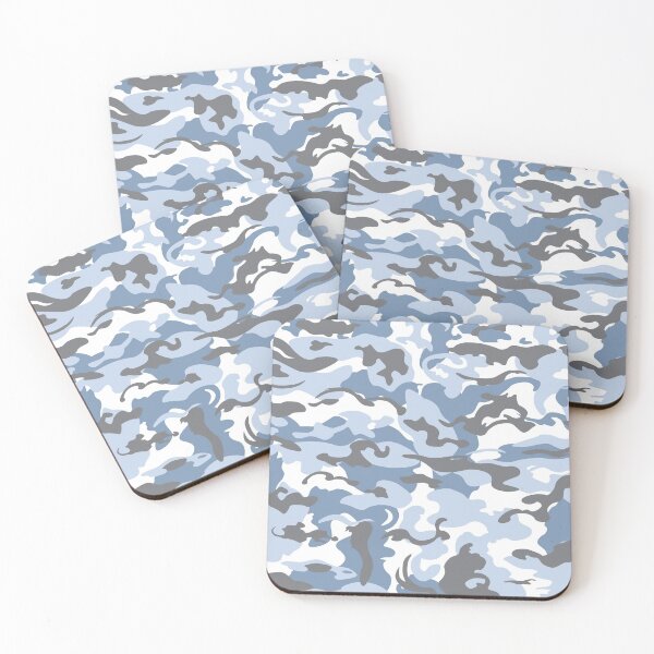 Item preview, Camo Style - white and blue snow camouflage designed and sold by rclwow.