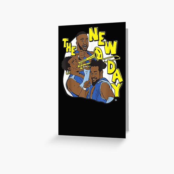 W.W.E New Day Group Illustration Greeting Card