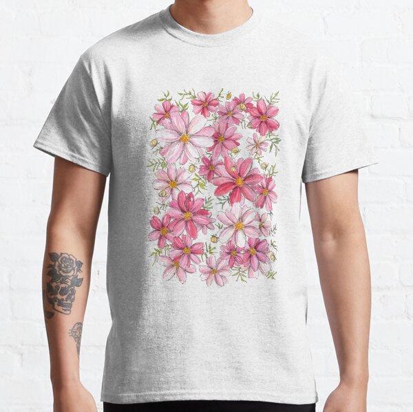 Pink Floral Pattern Classic T-Shirt