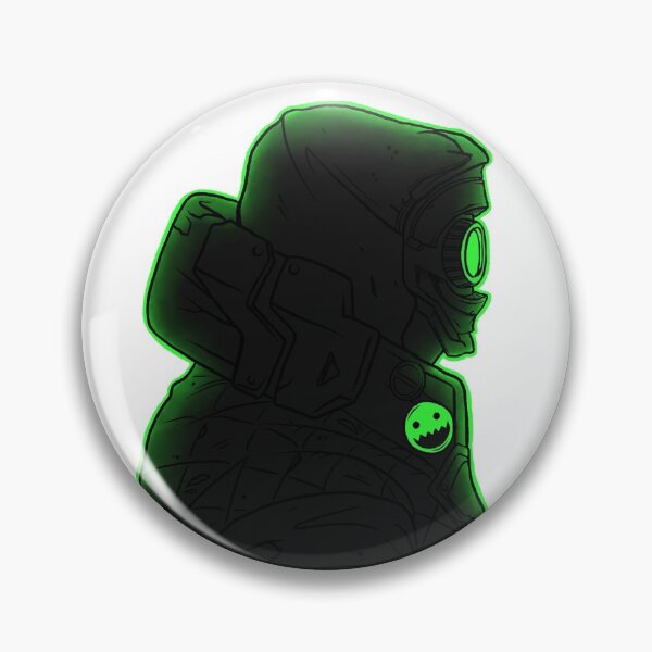 Item preview, FL4K Borderlands Black Green Silhouette Cartoon Sketchy designed and sold by JessicaAmber.