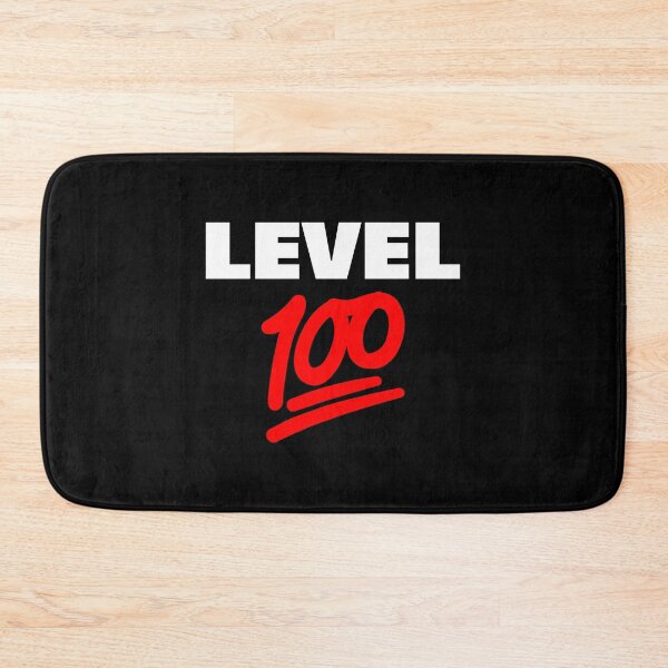 Item preview, Keep It Level 100 Emoji (white and red) designed and sold by AMangoTees.