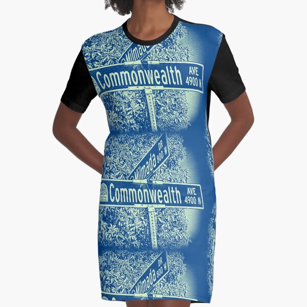 Commonwealth Avenue, La CaƱada Flintridge, CA by Mistah Wilson Graphic T-Shirt Dress