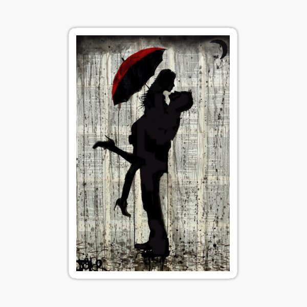 love & rain Sticker
