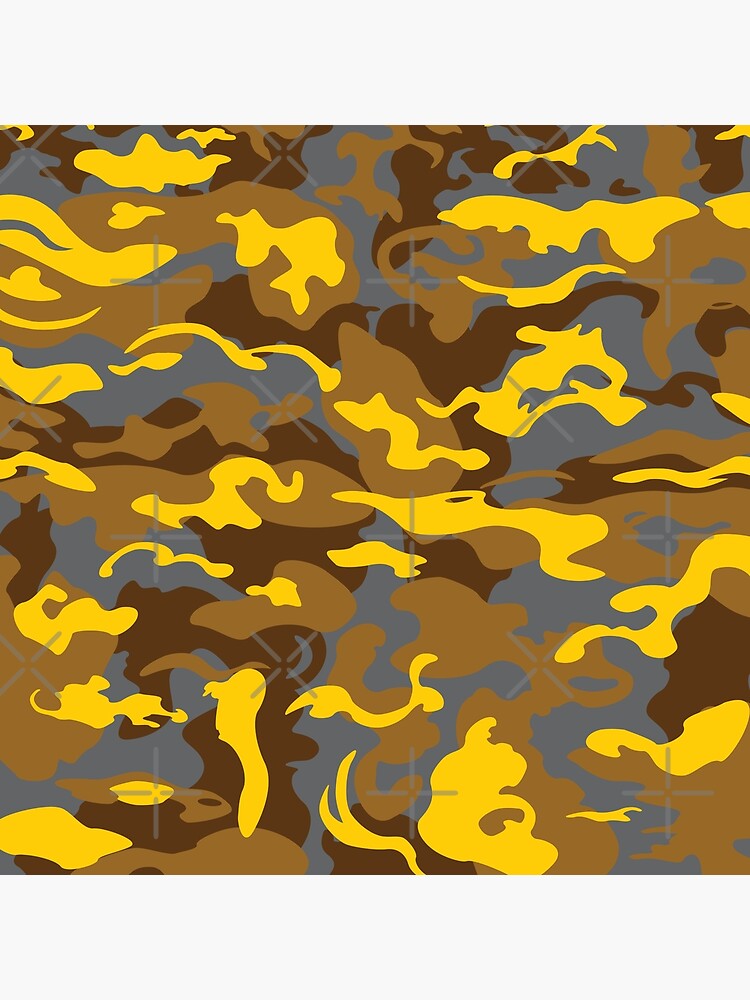 Stylish Yellow Camouflage Design