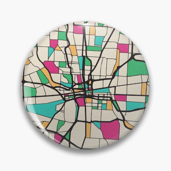 Artikelvorschau, Straßenkarte von Columbus, Ohio entworfen und verkauft von A Deniz Akerman.