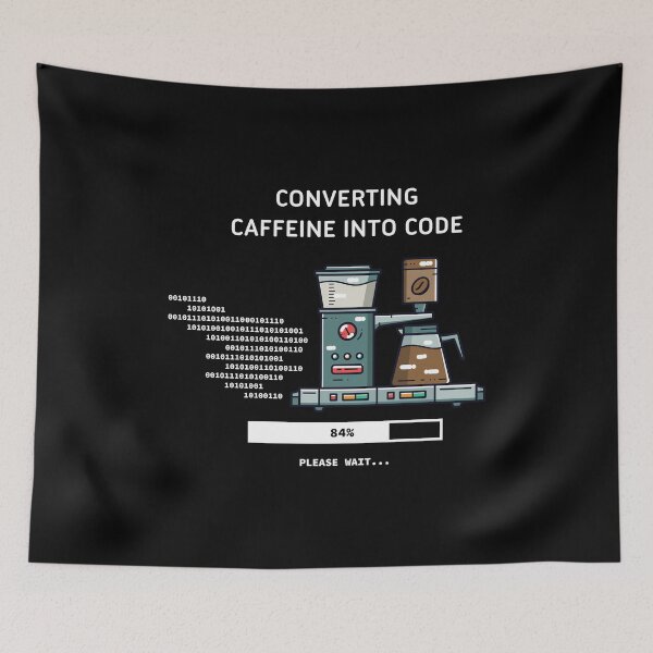 Item preview, Converting Caffeine Into Code - Dark Mode designed and sold by EPAvenue.