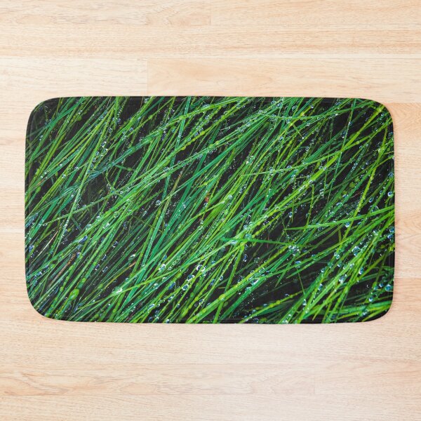 Item preview, green grass texture background with water drop designed and sold by Mrvell.