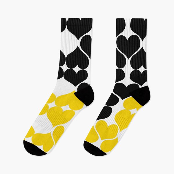 Item preview, Patrón de corazón amarillo designed and sold by iblushay.