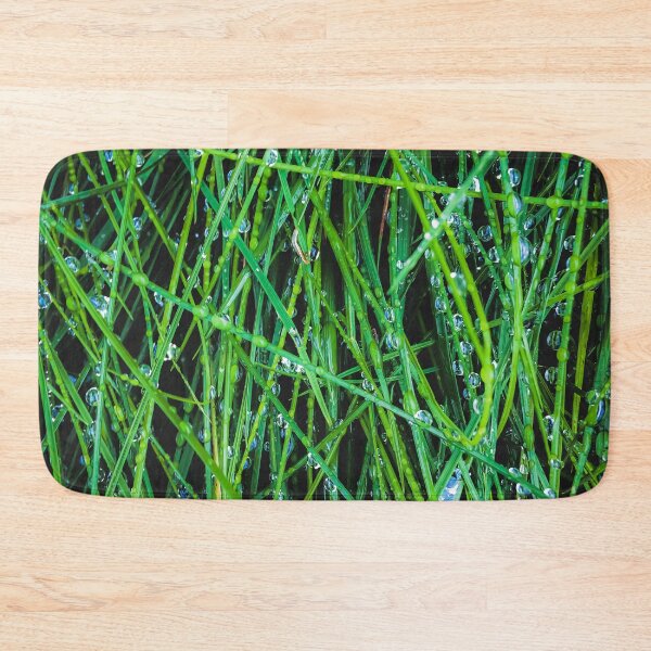 Item preview, closeup green grass field texture with raindrops designed and sold by Mrvell.