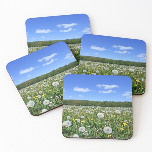 Item preview, dandelion meadow in spring landscape designed and sold by goceris.
