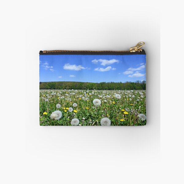 Item preview, dandelion meadow in spring landscape designed and sold by goceris.