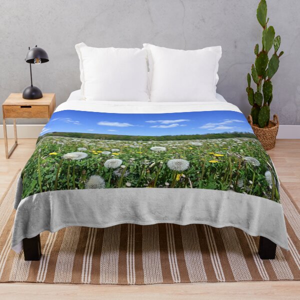 Item preview, dandelion meadow in spring landscape designed and sold by goceris.
