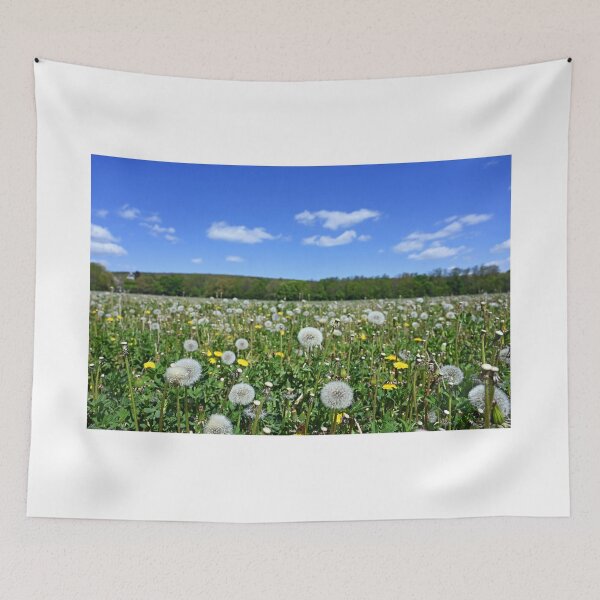 Item preview, dandelion meadow in spring landscape designed and sold by goceris.