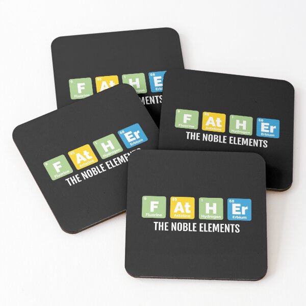 Item preview, Father Noble Elements Gift for Dad Periodic Table designed and sold by EstelleStar.