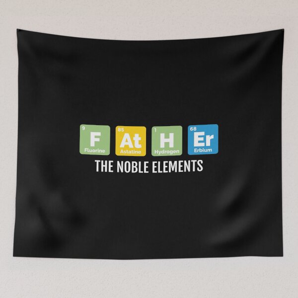 Item preview, Father Noble Elements Gift for Dad Periodic Table designed and sold by EstelleStar.