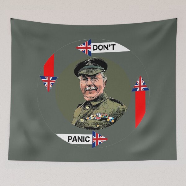 Item preview, Don't Panic Lance Corporal Jones t shirt - Funny Classic British t-shirt - Home Dads Army Mug - England designed and sold by happygiftideas.