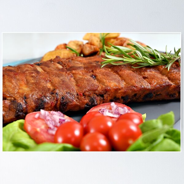 Item preview, pork spare ribs at plate designed and sold by goceris.