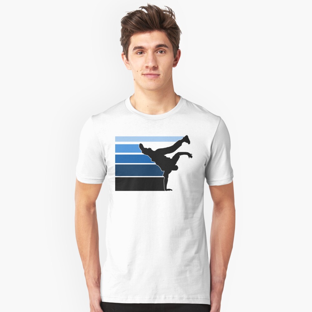 BBOY lines Blu/blk Slim Fit T-Shirt