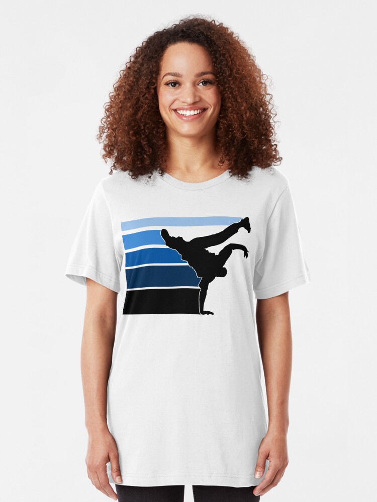 Alternate view of BBOY lines Blu/blk Slim Fit T-Shirt