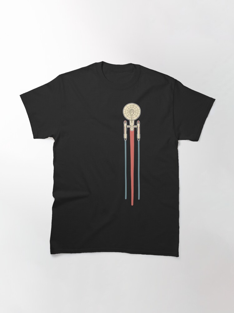 Alternate view of USS Enterprise Star Trek Classic T-Shirt
