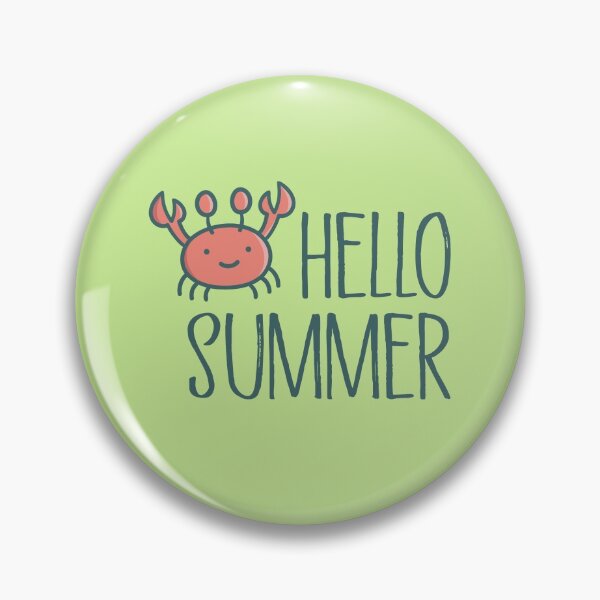 Artikelvorschau, Niedliche Krabben Krebstier Hallo Sommer entworfen und verkauft von MrBoneDesign.