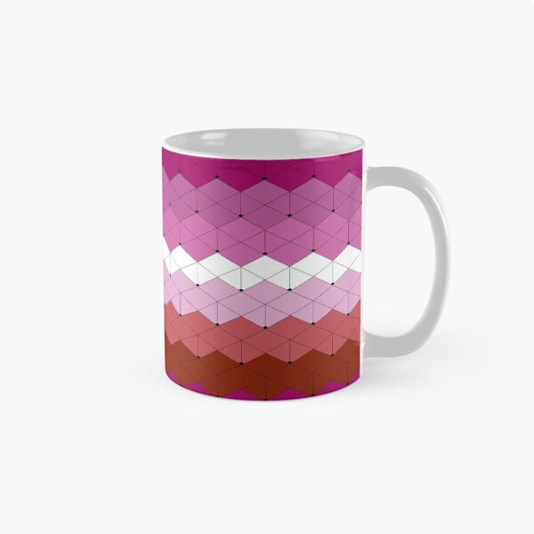 Item preview, Lesbian Pride Flag 3D Illusion designed and sold by Wh1teF1re.