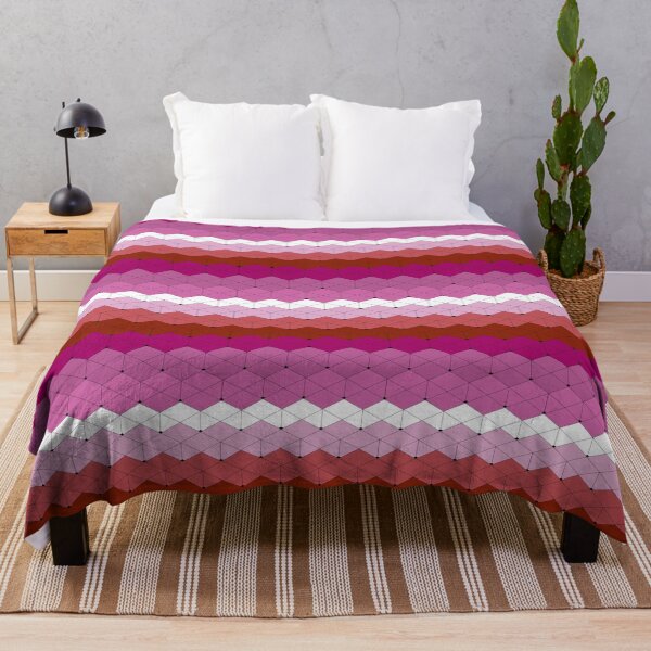 Item preview, Lesbian Pride Flag 3D Illusion designed and sold by Wh1teF1re.