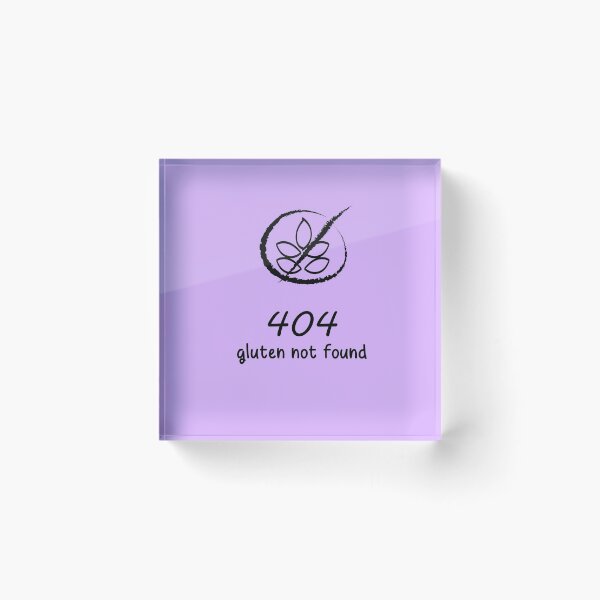 Item preview, 404 gluten not found with icon designed and sold by TheSpecialDiet.