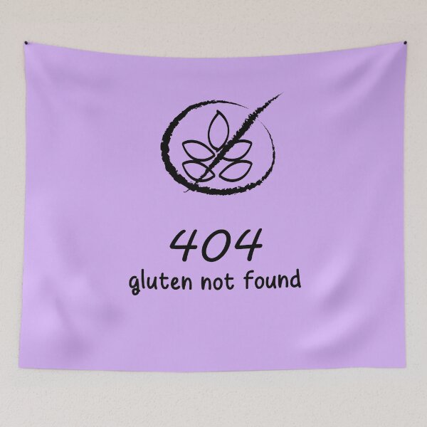Item preview, 404 gluten not found with icon designed and sold by TheSpecialDiet.