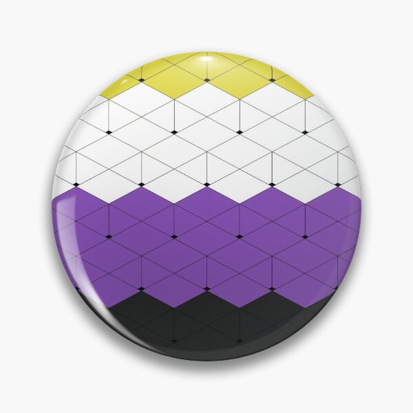 Item preview, Non binary Flag 3D Illusion designed and sold by Wh1teF1re.