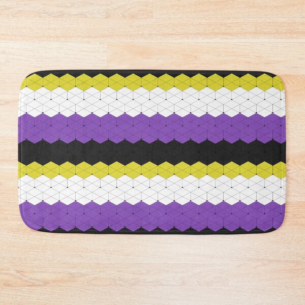 Item preview, Non binary Flag 3D Illusion designed and sold by Wh1teF1re.
