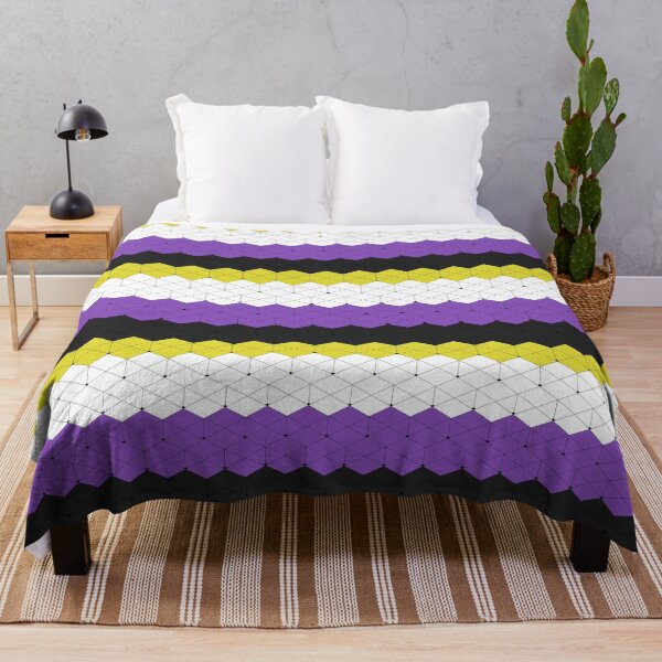 Item preview, Non binary Flag 3D Illusion designed and sold by Wh1teF1re.