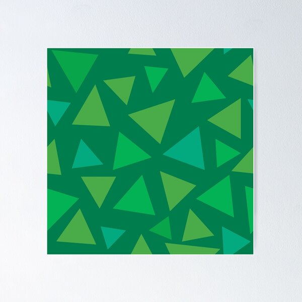 Aperçu de l'œuvre Grass Pattern - Green Summer Triangles créée et vendue par DCLawrenceUK.