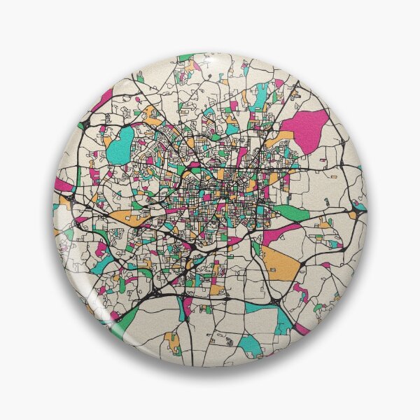 Item preview, Greensboro, North Carolina Street Map designed and sold by A Deniz Akerman.