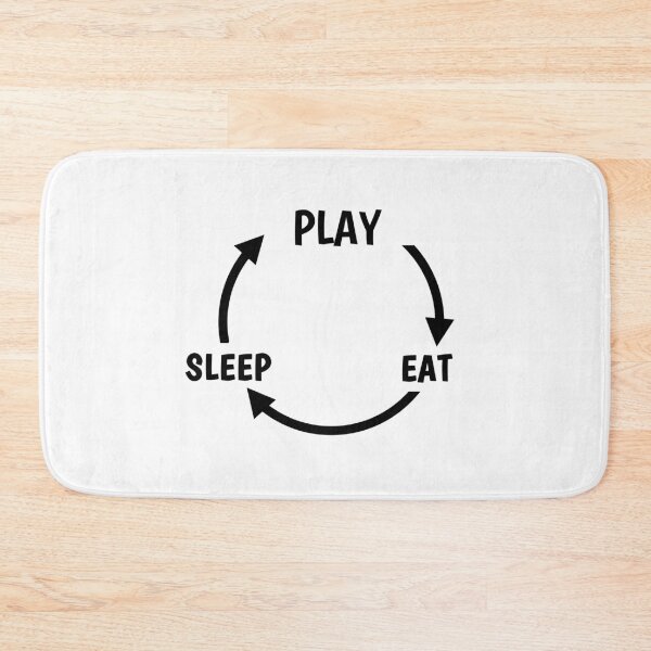 Item preview, Eat Play Sleep and Repeat designed and sold by UzStore.